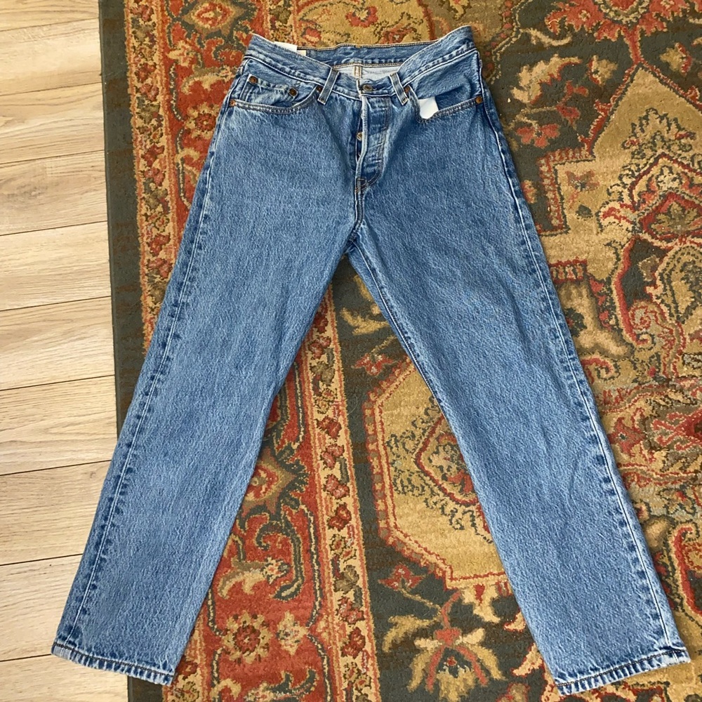 Levi’s 501 blue denim jeans
